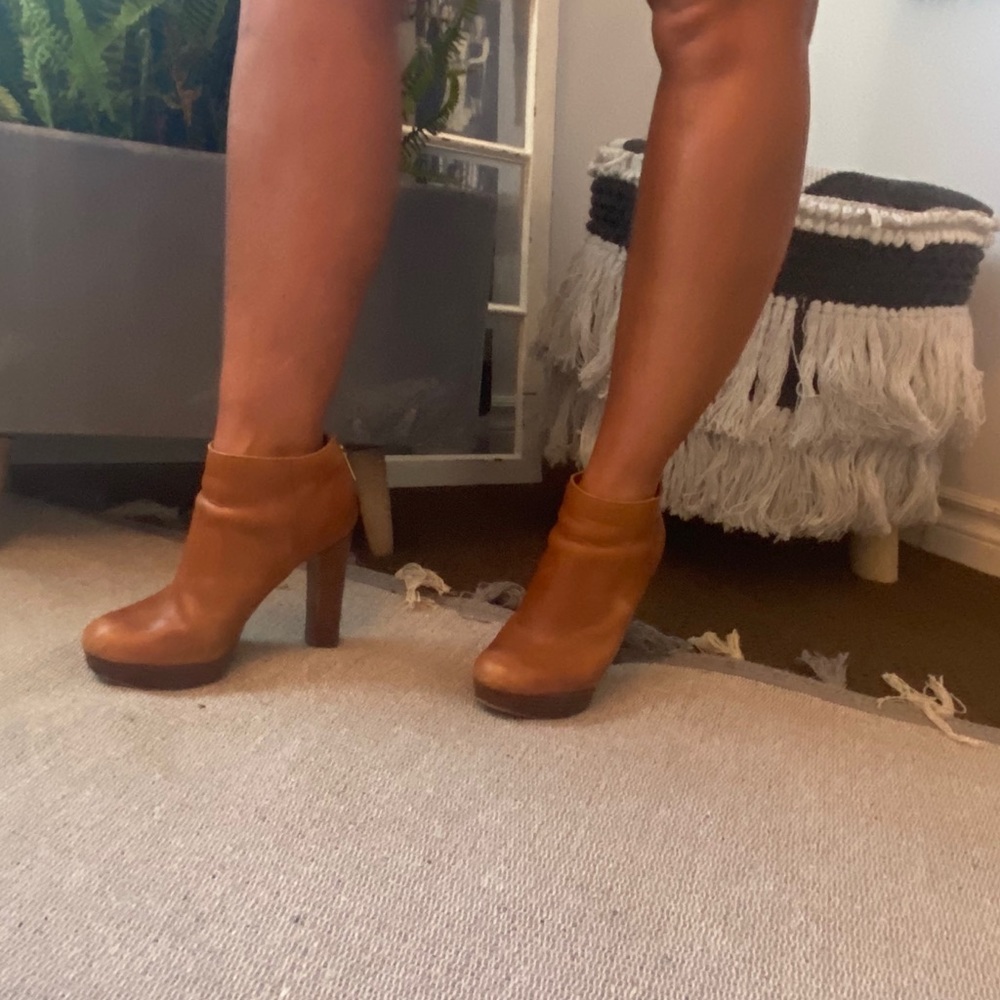 Michael Kors leather ankle boots.